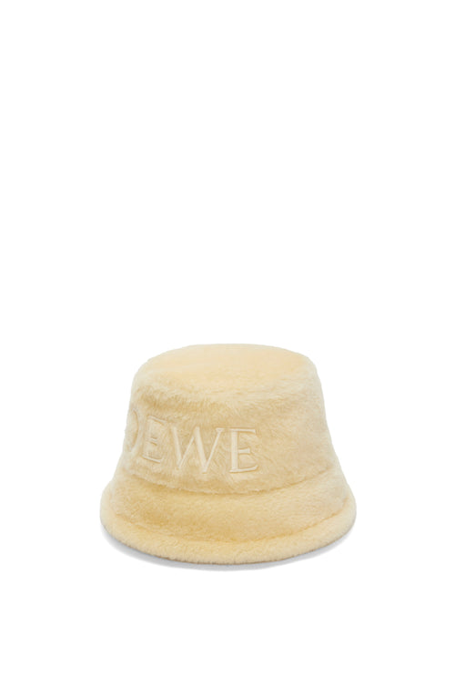 LOEWE Shearling Bucket Hat | 羅意威 羊毛帽 (Vanilla)