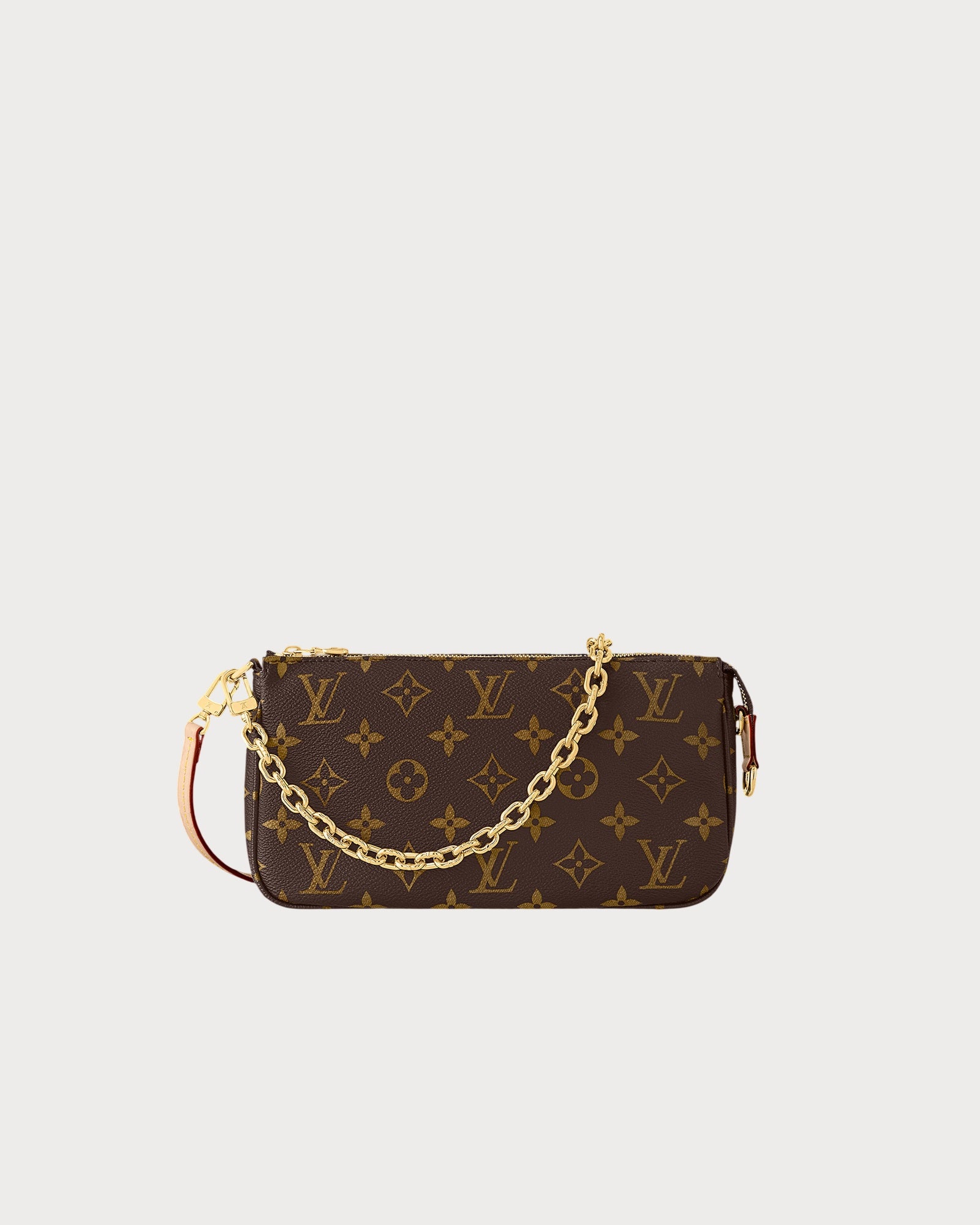 路易威登M82766 Pochette Accessoires Monogram涂层帆布手袋(啡色老花