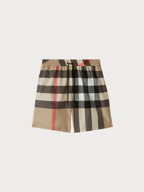 BURBERRY (M) Check Swim Shorts(Beige)