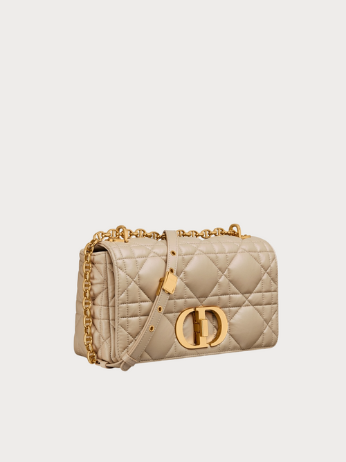 CHRISTIAN DIOR Dior Caro Bag Quilted Macrocannage Calfskin(Medium/3 Colors)