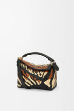 LOEWE Small Puzzle Edge Raffia Bag | Loewe straw bag (color matching)