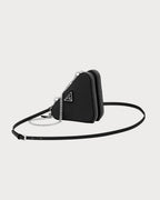 PRADA Saffiano Leather Mini Pouch | 普拉达 迷你手袋 (Black)