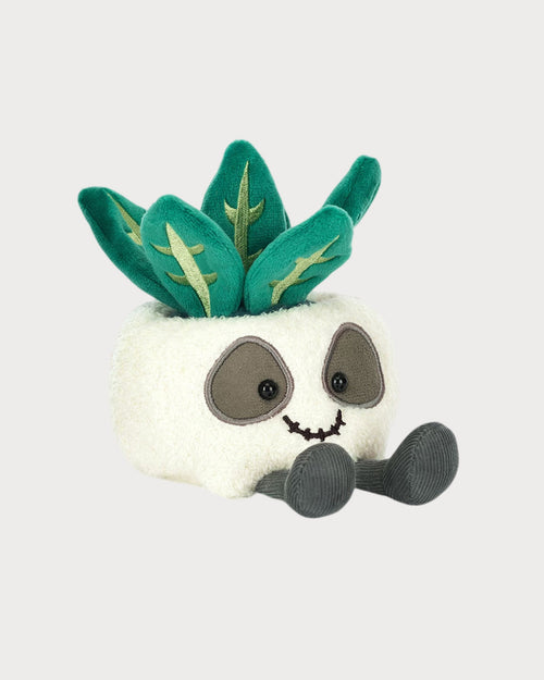 JELLYCAT Amuseables Skull Planter(White)