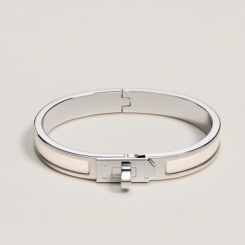 HERMES Mini Clic H Bracelet | Hermès Bracelet (Multicolor/Silver Buckle)