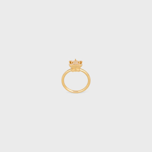 CELINE Triomphe Solitaire Sparkle Ring | 賽琳 戒指 (金色)