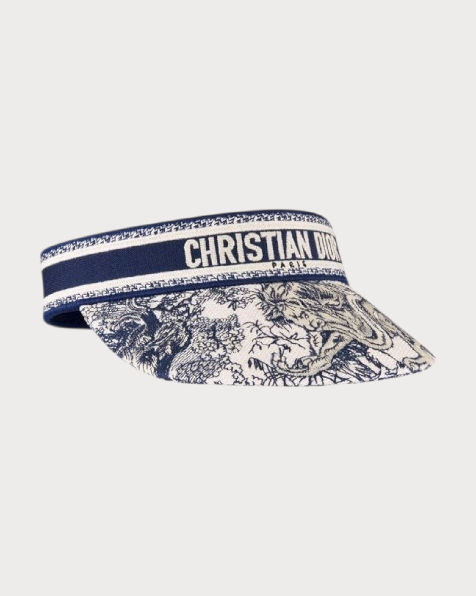CHRISTIAN DIOR D-Smash Toile De Jouy Sauvage Visor Cotton(White