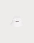CELINE Men's Embroidered Bucket Hat | 賽琳 男仕漁夫帽 (白色)