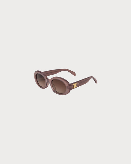 CELINE Triomphe 01 Sunglasses | 赛琳 太阳眼镜 (奶榛色)