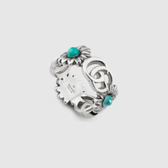 GUCCI Double G Mother of Pearl Ring | Gucci Ring (Multicolor)