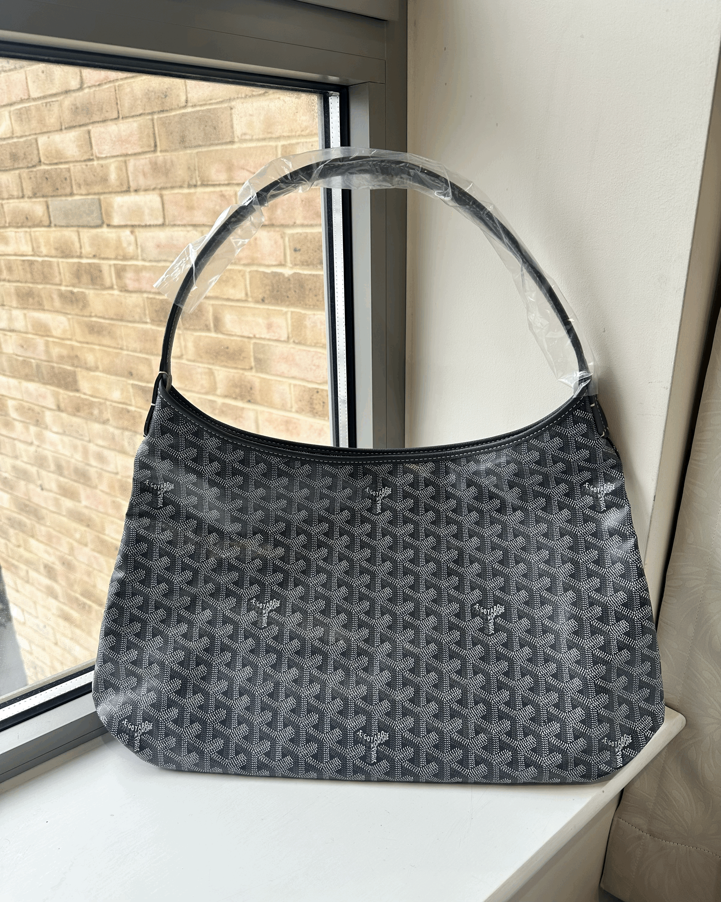 GOYARD Boheme Hobo Bag Goyardine Canvas & Calfskin(Many