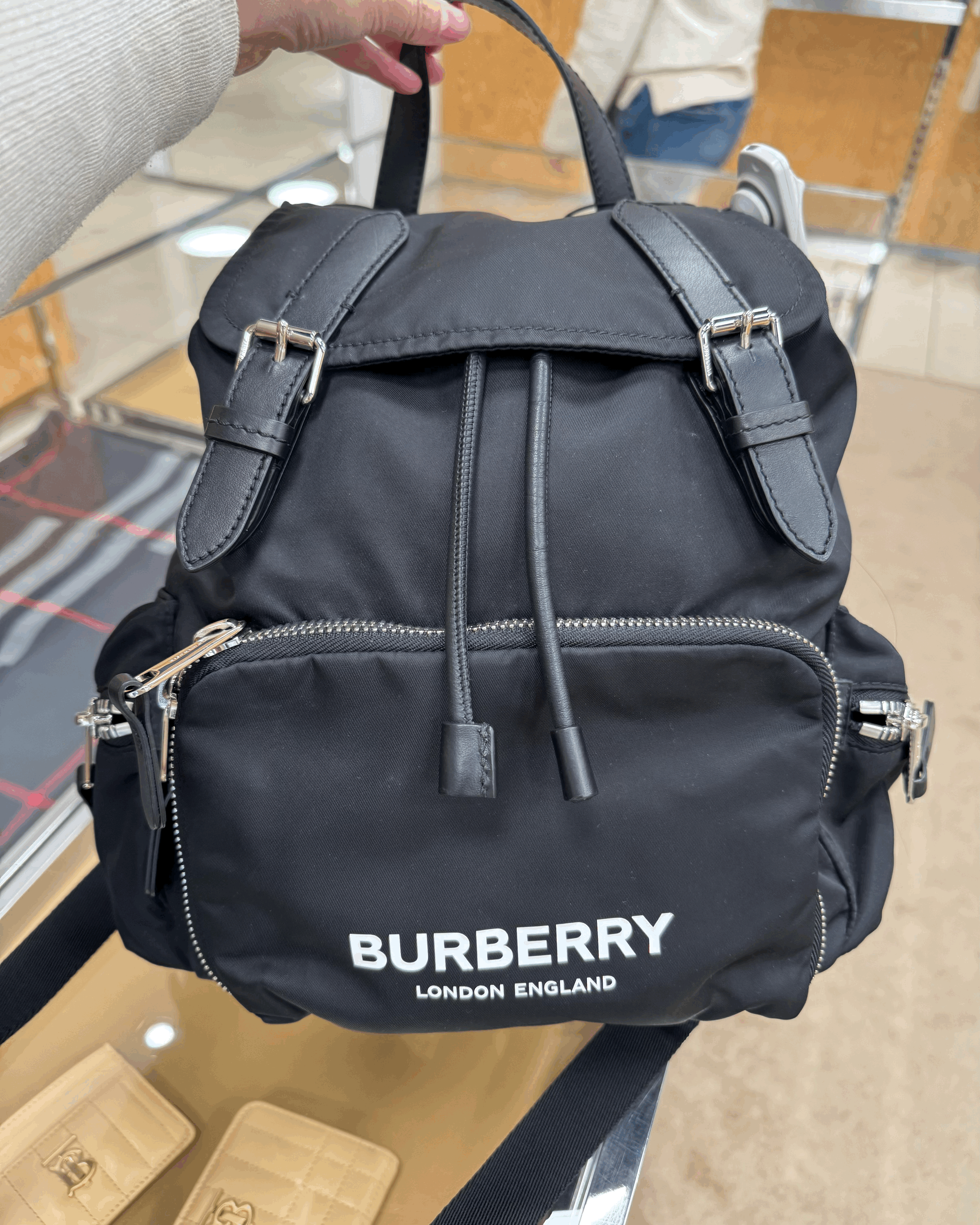 BURBERRY Backpack Black Nylon(Black)