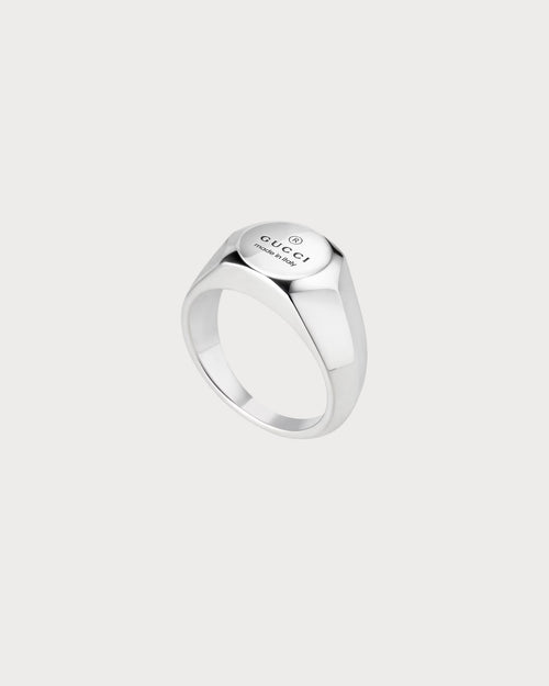 GUCCI Trademark Thin Ring | 古馳 戒指 (銀色)