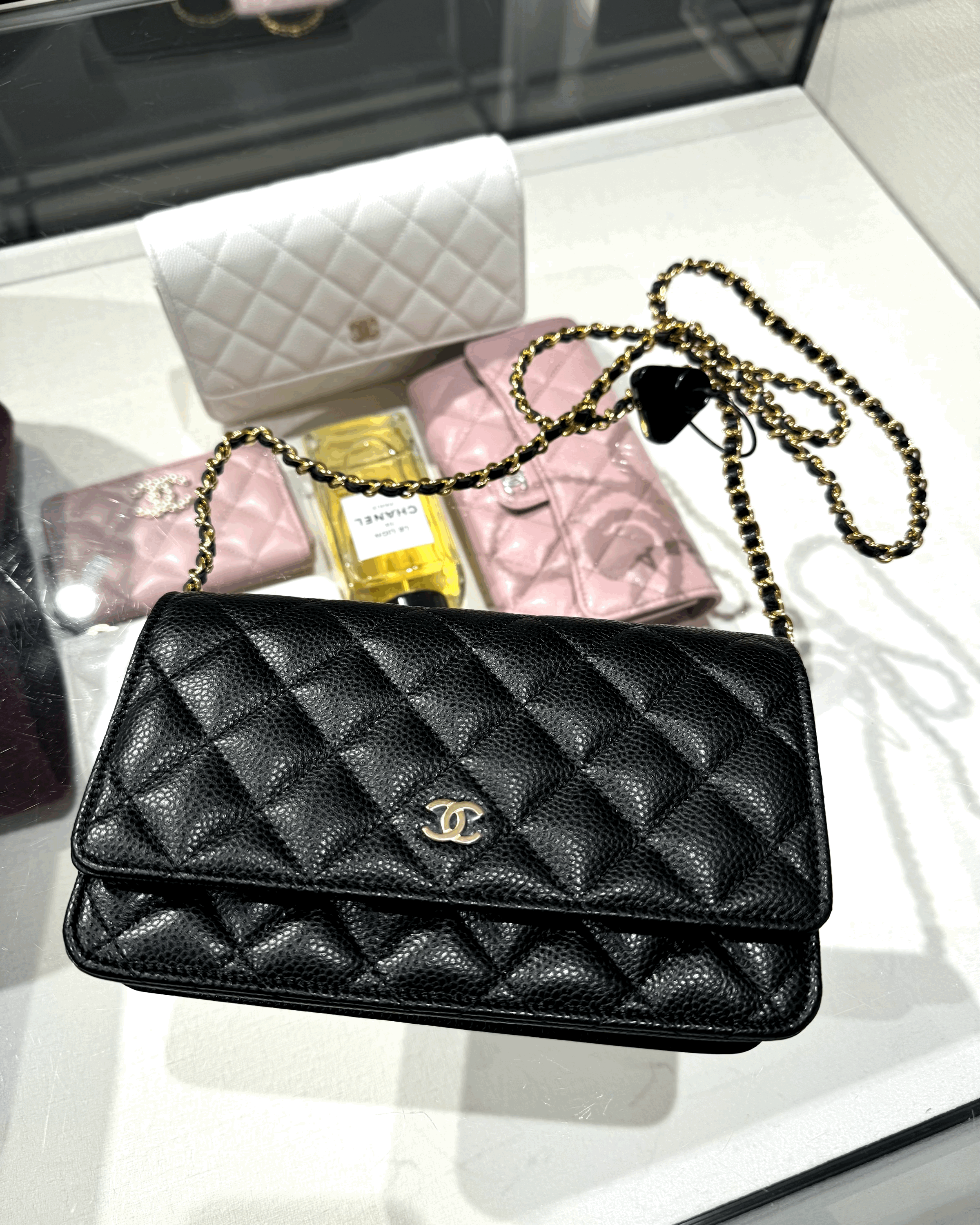 クラシック AP0250 CHANEL AP0250 Classic Wallet on Chain Grained Calfskin(2 Colors