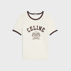 CELINE Blason 70's T-Shirt | Celine short-sleeved top (multi-color)