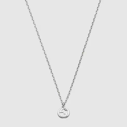 GUCCI Interlocking Chain Necklace | 古馳 頸鏈 (銀色)