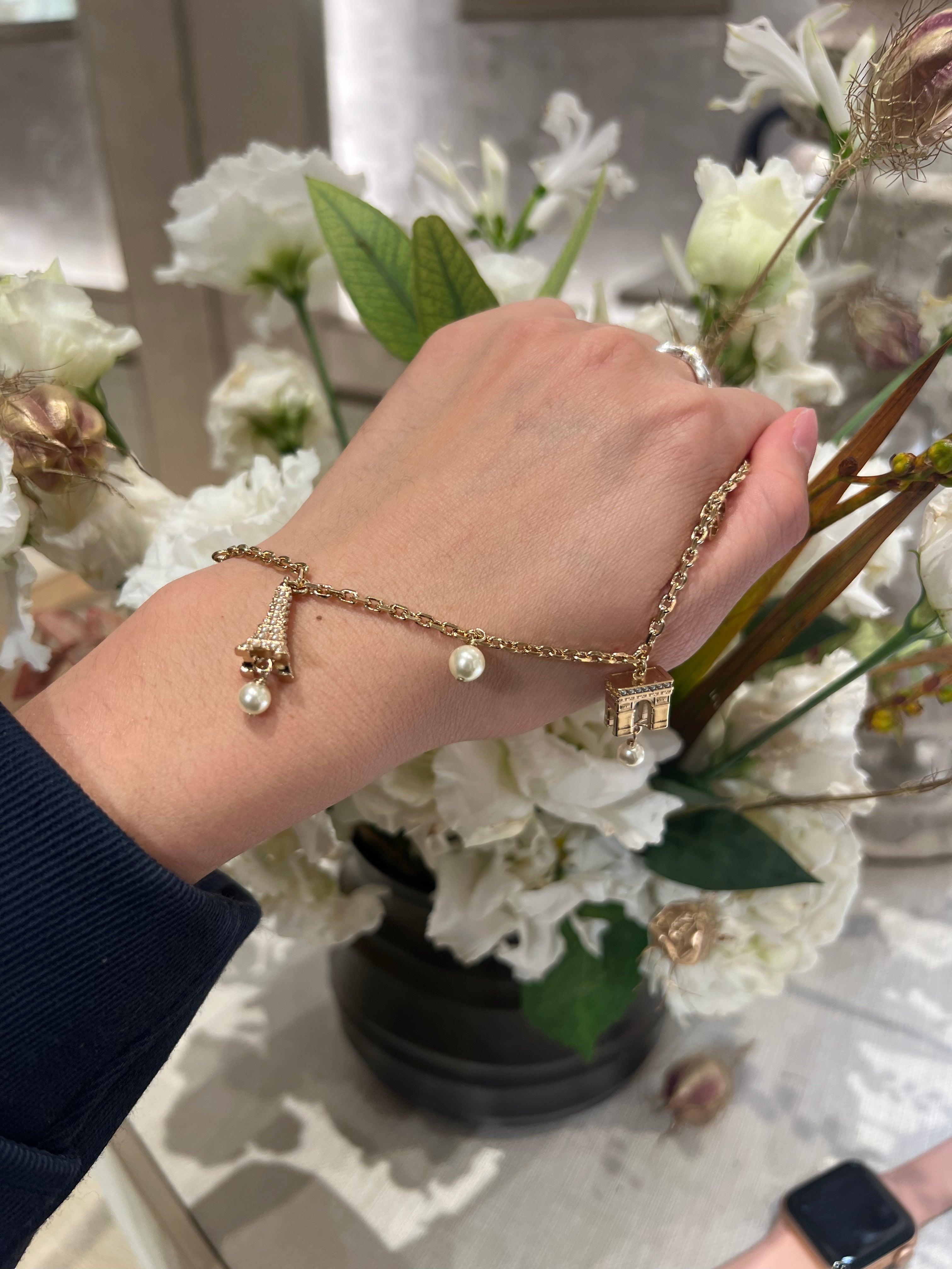 CHRISTIAN DIOR Plan De Paris Bracelet Gold-Finish Metal(Gold