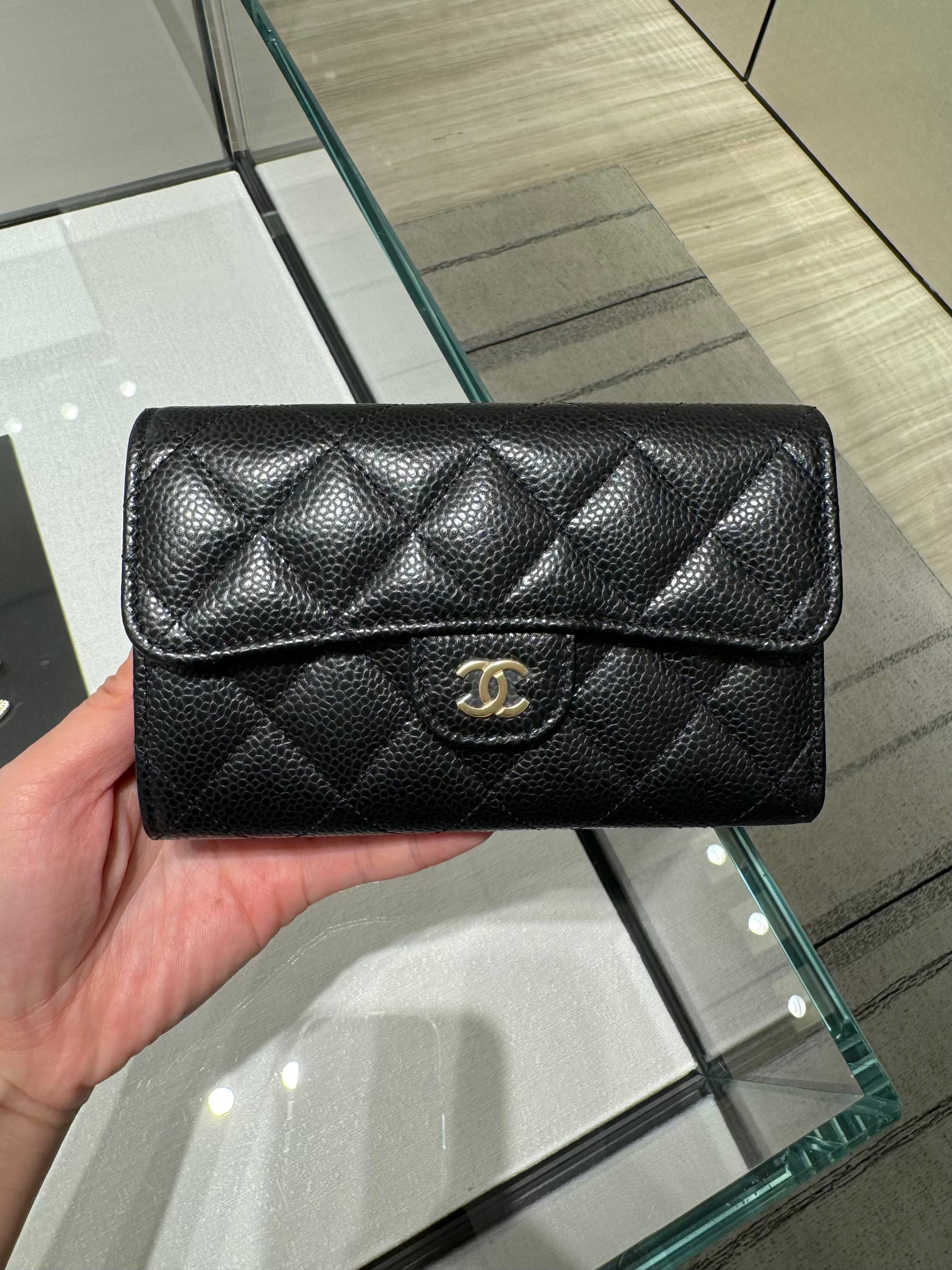 CHANEL AP0232 Classic Flap Wallet Grained Calfskin(2 Colors 