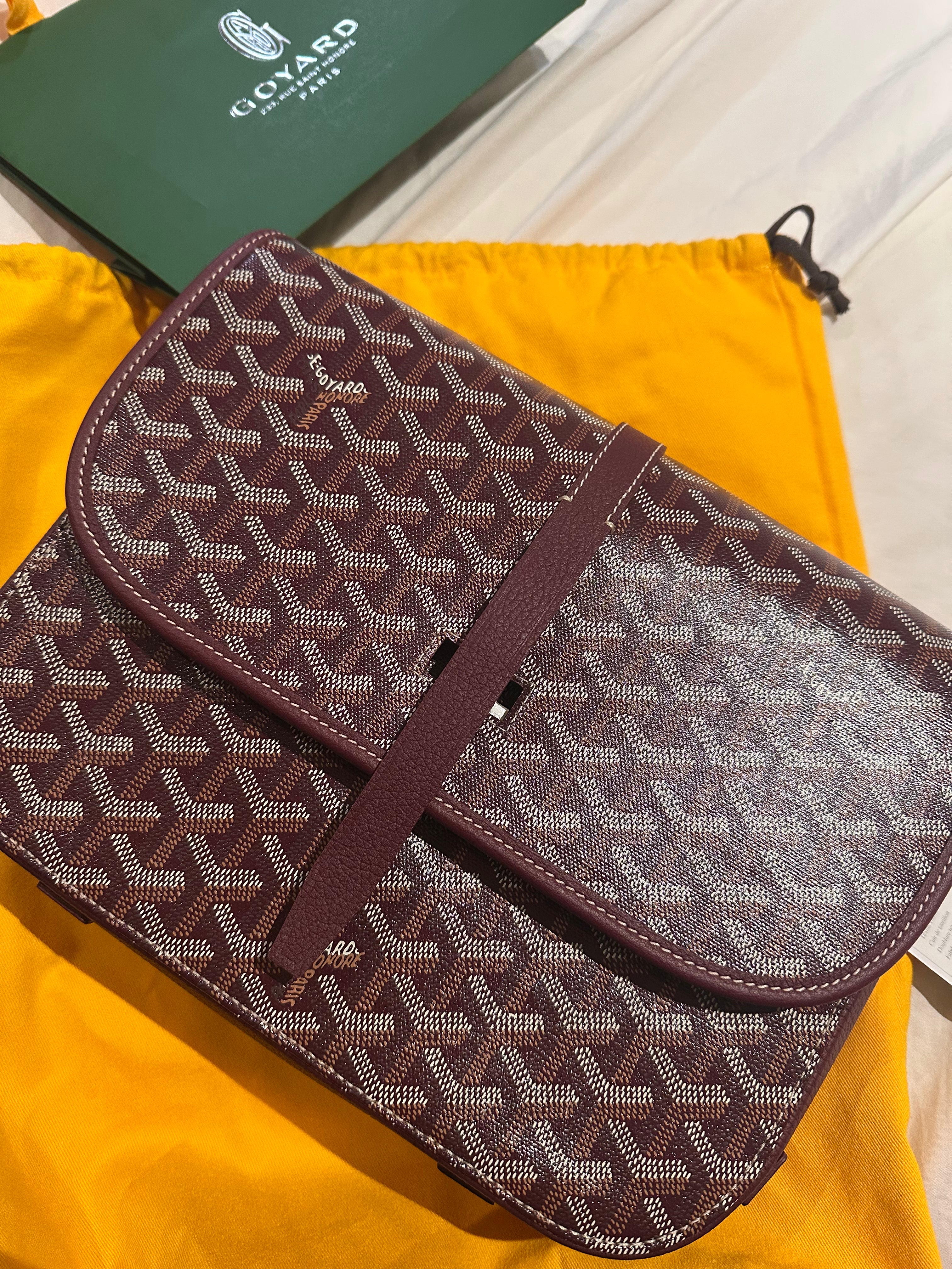 GOYARD Belvedere Bag Goyardine Canvas & Calfskin(MM/Many 