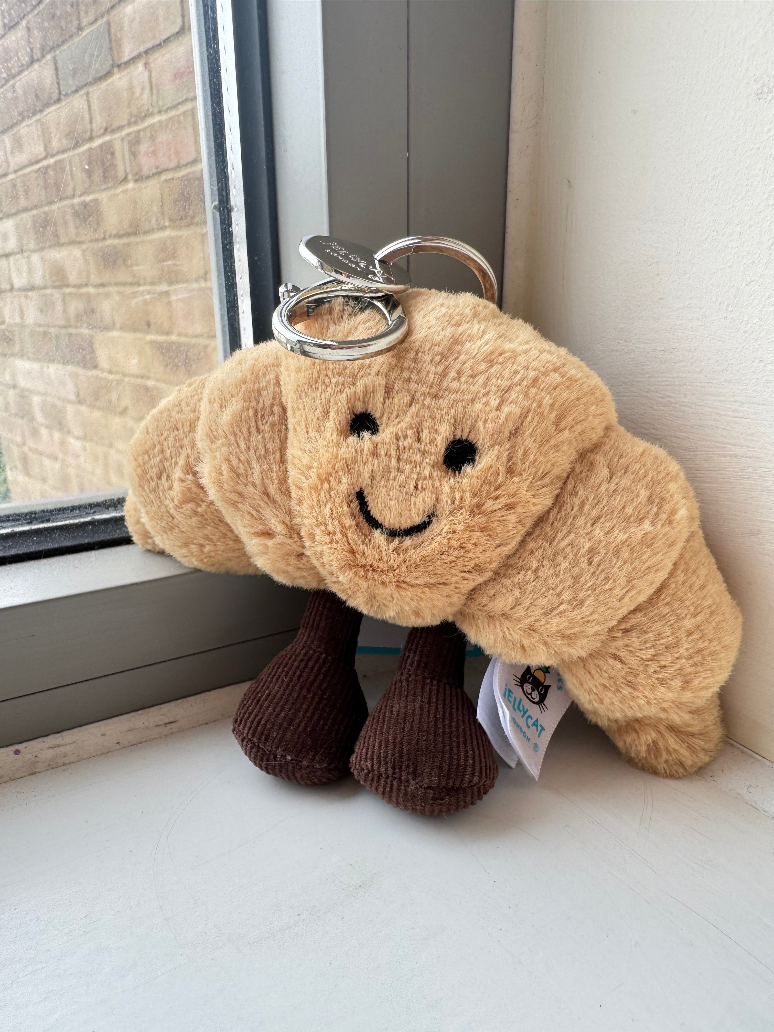 JELLYCAT Amuseables Croissant Bag Charm | Croissant Bag Charm