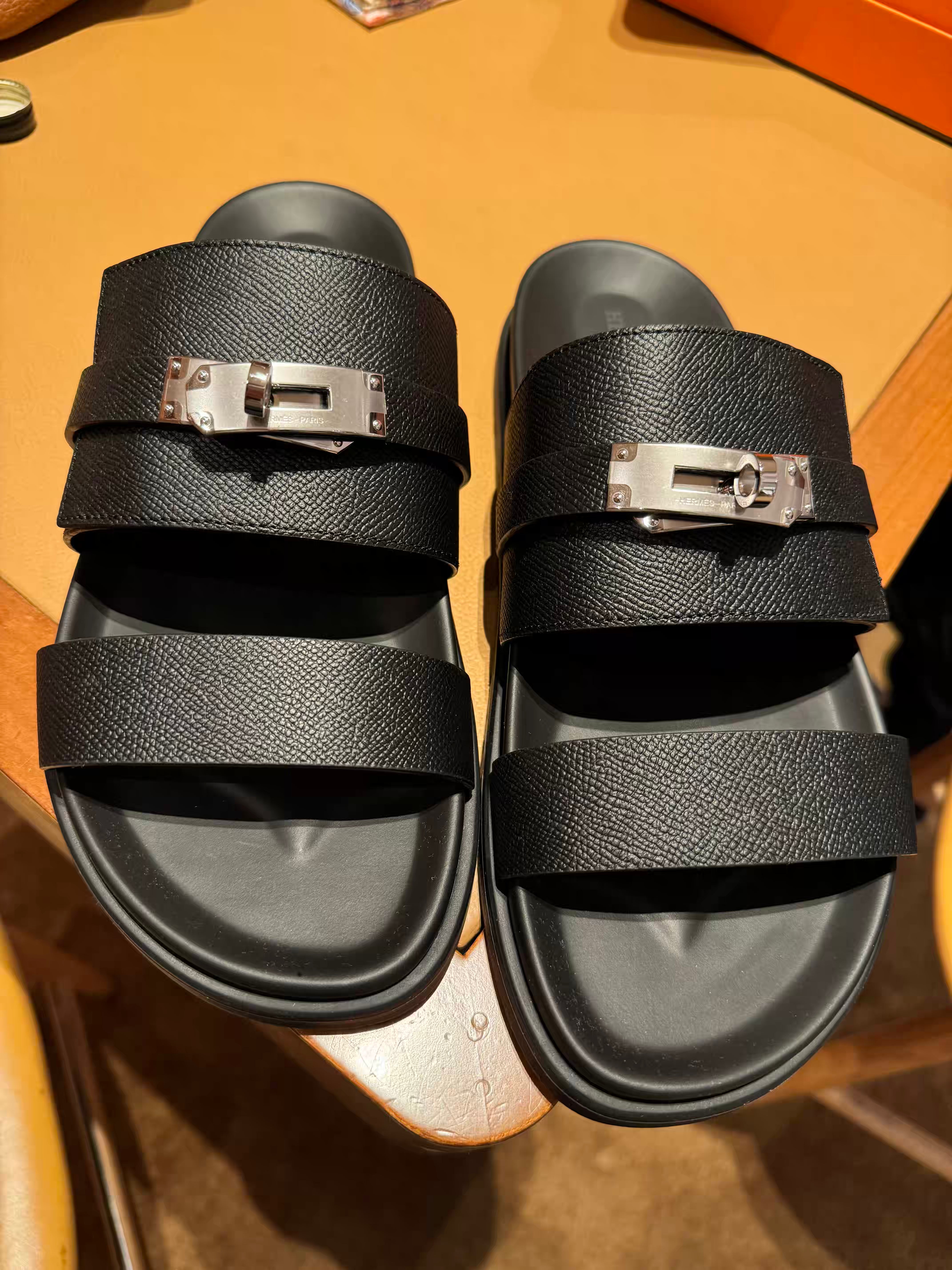 HERMES Men's Jackson Sandal Rubber(Black) | LONDONKELLY