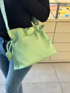 LOEWE Medium Flamenco Clutch | Loewe Handbag (Green)