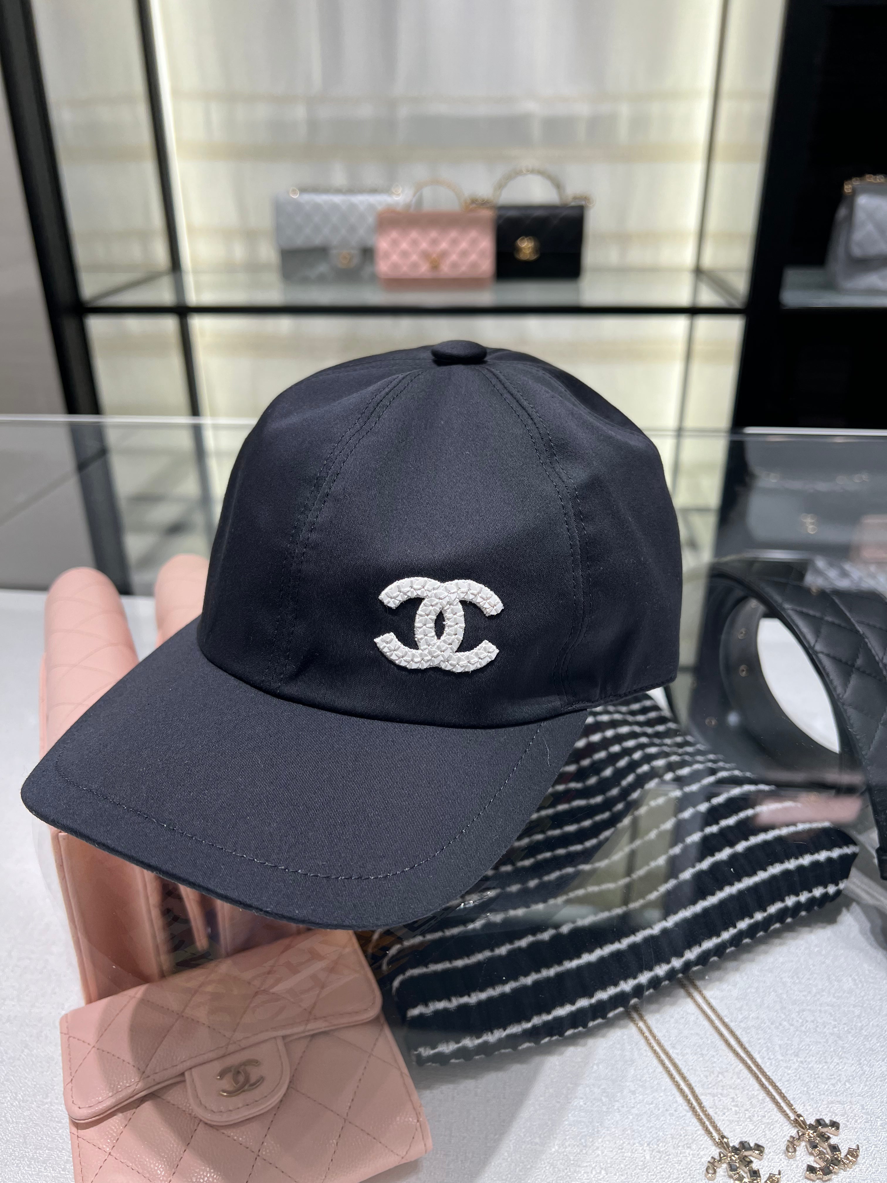 CHANEL AA9698 24C Classic Black Cap Cotton(Black) | LONDONKELLY