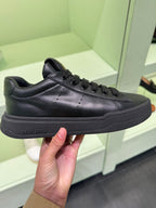 MIU MIU All Black Leather Sneaker | Miu Miu Sneakers (Black)