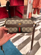 GUCCI Ophidia GG Mini Bag | 古馳 相機袋 (迷你/啡色)