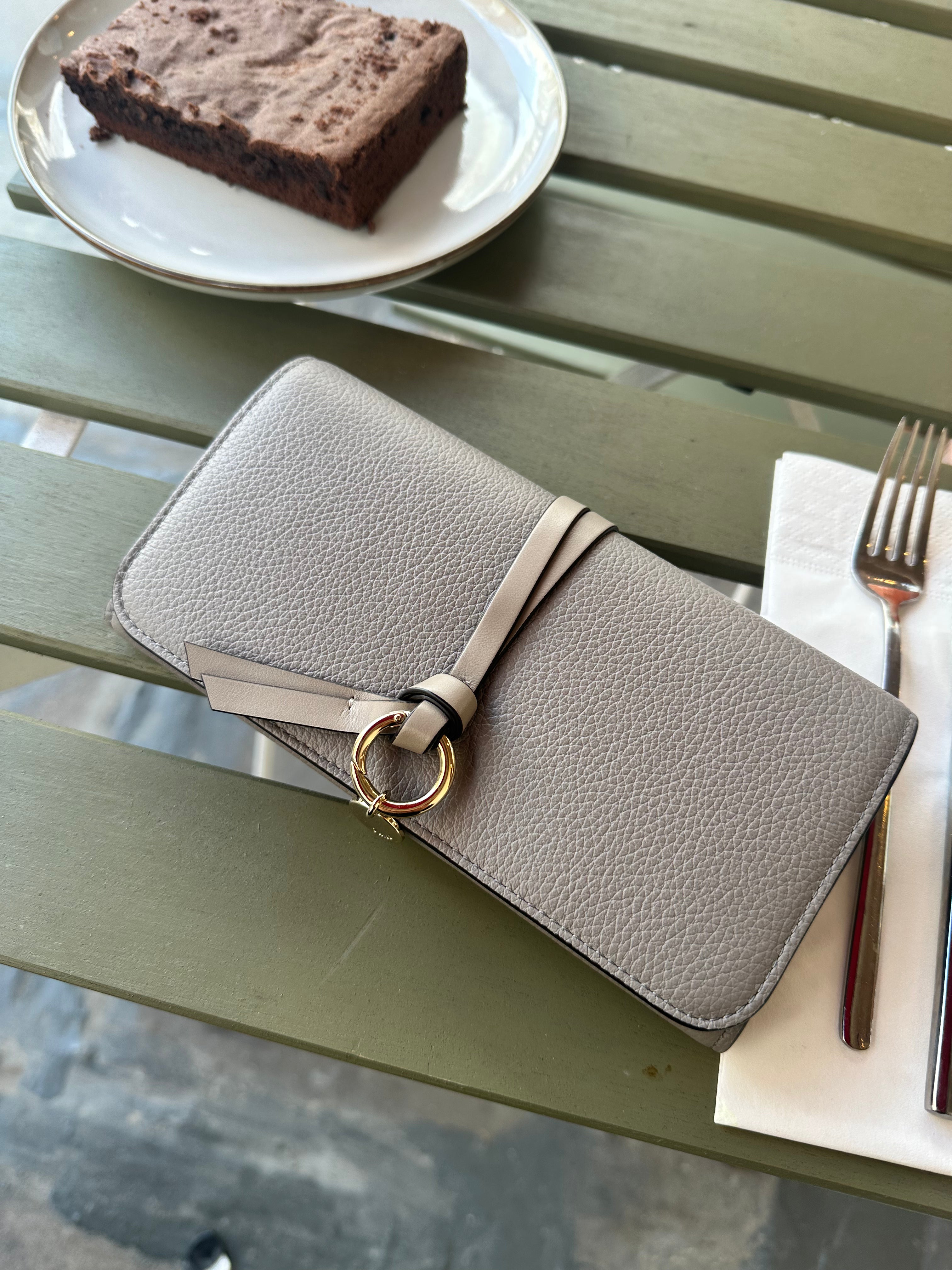 CHLOE Alphabet Wallet with Flap | Chloe long silver bag (multi-color) –  LondonKelly 英國名牌代購