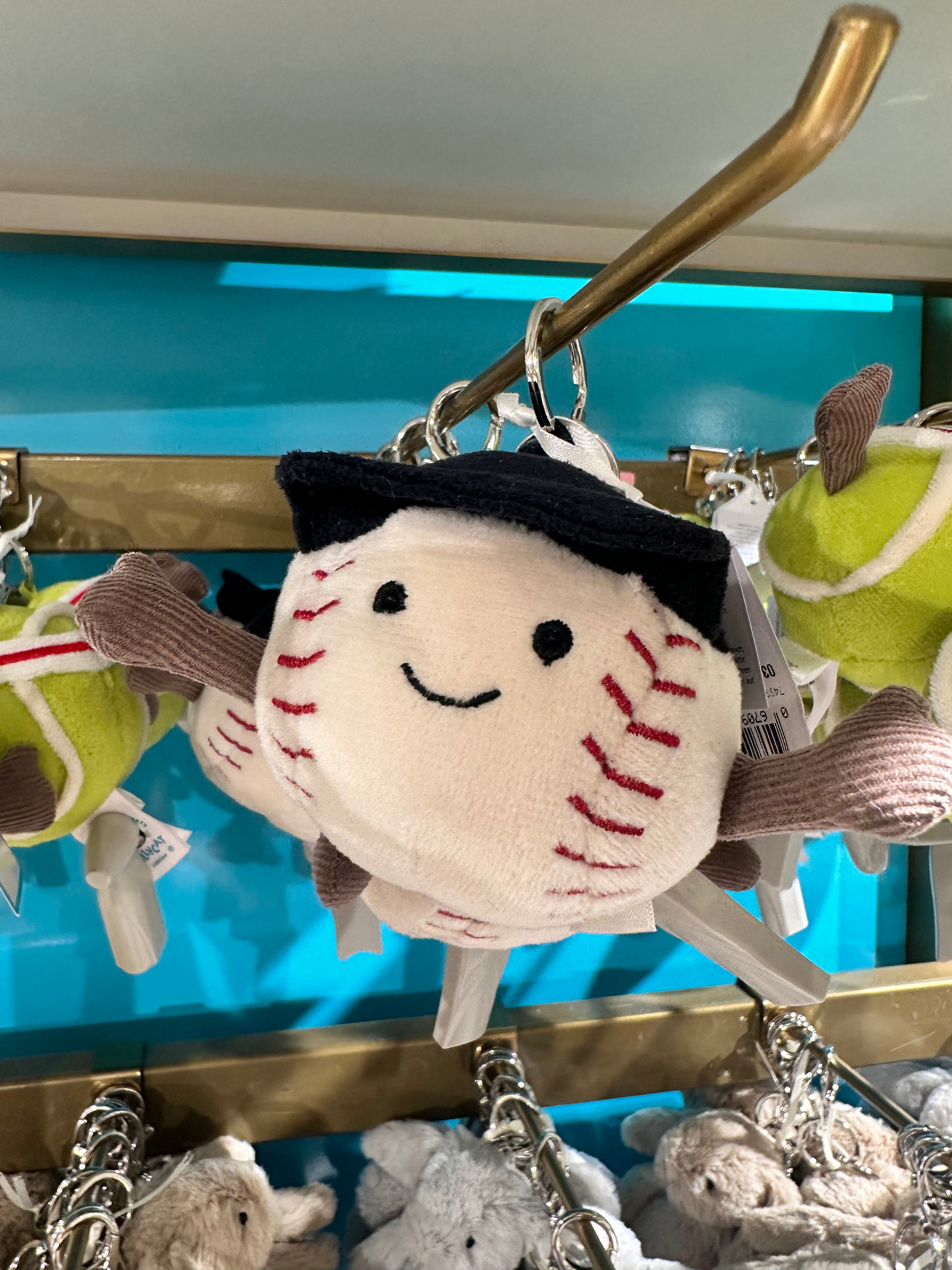  Amuseables Sports Bag Charm 野球 JELLYCAT Amuseables Sports Baseball Bag Charm(White) | LONDONKELLY