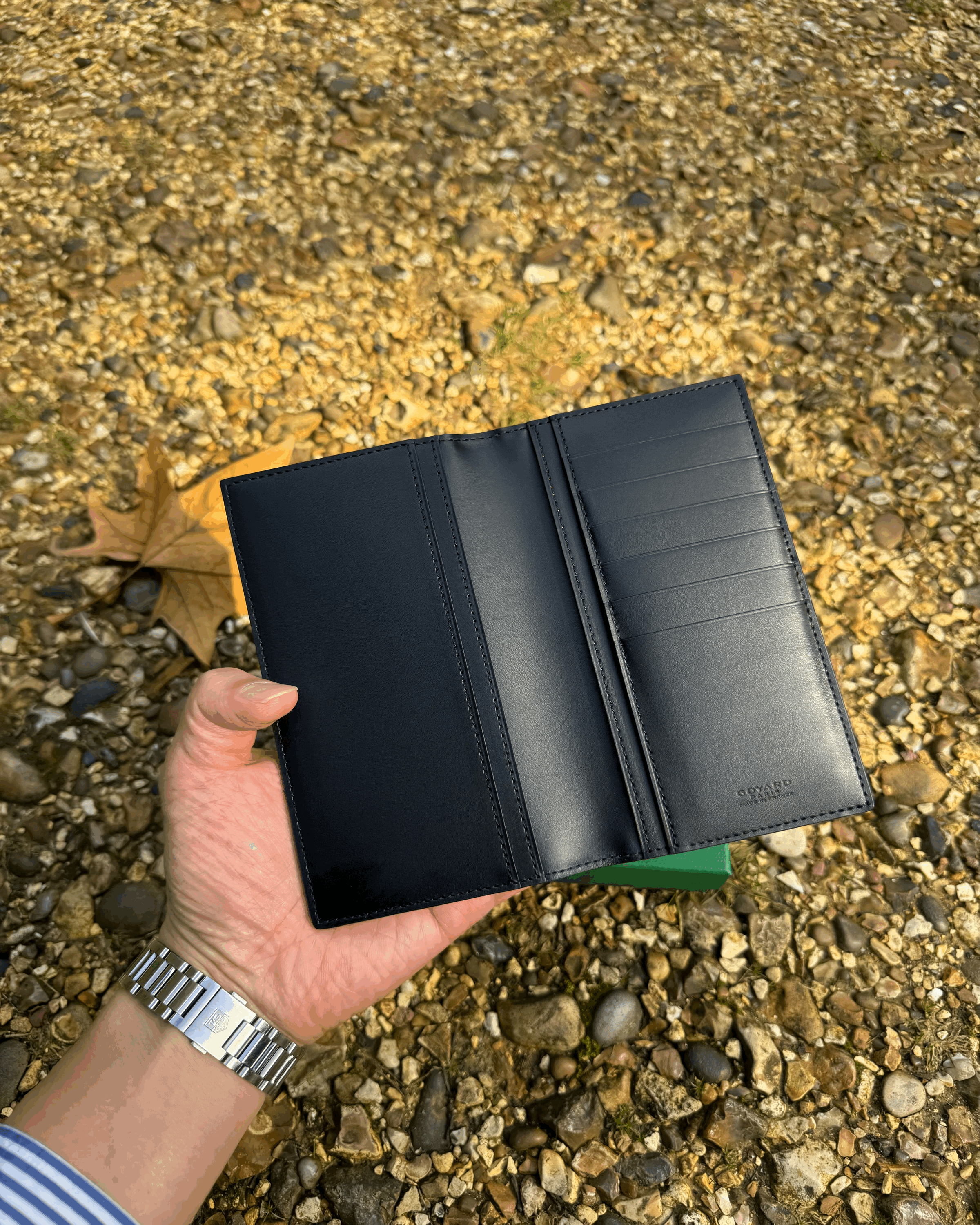 GOYARD Saint-Roch Long Wallet Goyardine Canvas & Calfskin(Many