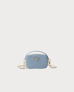 PRADA Saffiano Leather Mini-Pouch | 普拉达 迷你手袋 (Light Blue)