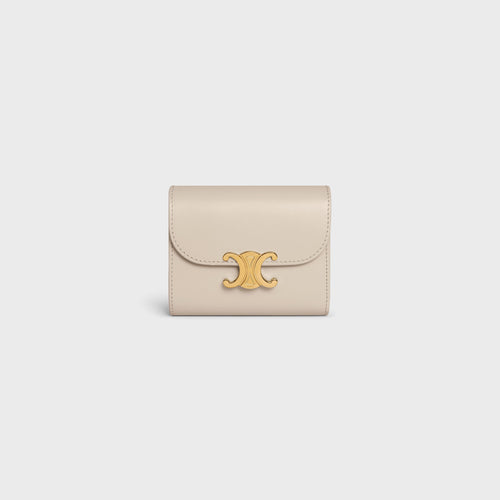 CELINE Small Wallet Triomphe Shiny Calfskin | 賽琳 牛皮凱旋門銀包 (多色)
