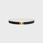CELINE Medium Reversible Framed Triomphe Belt | CELINE Reversible Belt (Black/White)