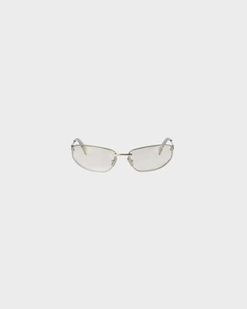MIU MIU Nocturne Sunglasses(銀色漸層透明鏡片)