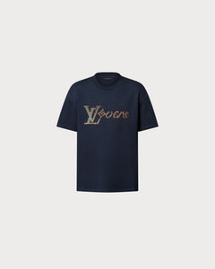 LOUIS VUITTON 1AFR94 Embroidered Short-Sleeved T-Shirt Cotton(2 Colors)