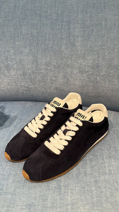 MIU MIU Plume Suede Sneakers(Many)