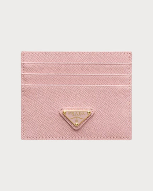 PRADA 1MC025 Saffiano Leather Triangle Logo Card Holder(Many)
