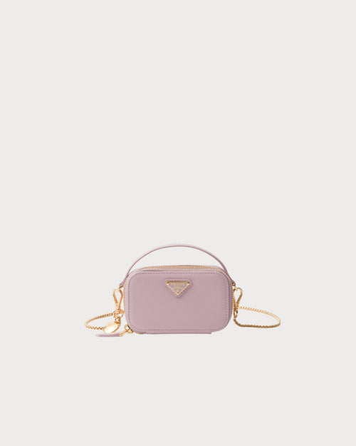 PRADA Saffiano Leather Mini-Pouch | 普拉达 迷你手袋 (Pink)