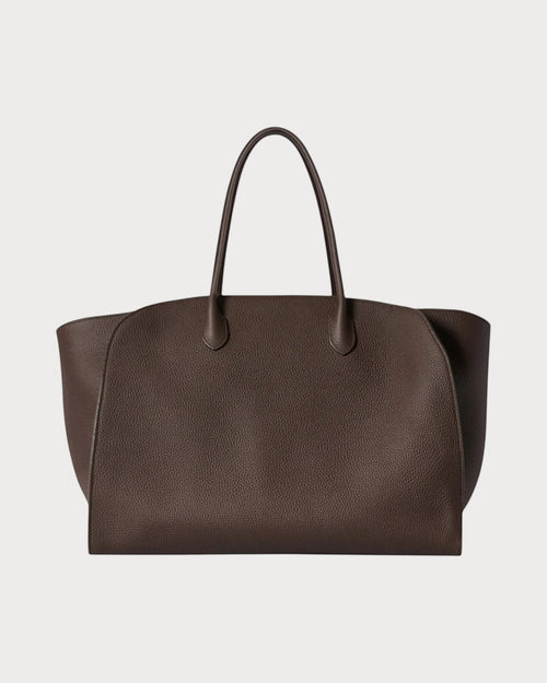 THE ROW Marlo 17 Grained Calfskin(Dark Brown)