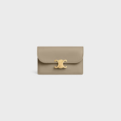 CELINE Long Card Wallet with Flap Triomphe | Celine card holder (multi-color)