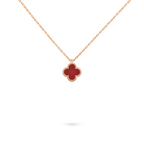 VAN CLEEF & ARPELS Sweet Alhambra carnelian pendant | Sweet Alhambra carnelian pendant (rose gold)