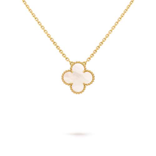 VAN CLEEF & ARPELS Vintage Alhambra White Pendant | 梵克雅寶 白色吊墜 (黃金)