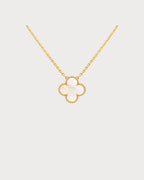 VAN CLEEF & ARPELS Vintage Alhambra White Pendant | Van Cleef & Arpels White Pendant (Yellow Gold)