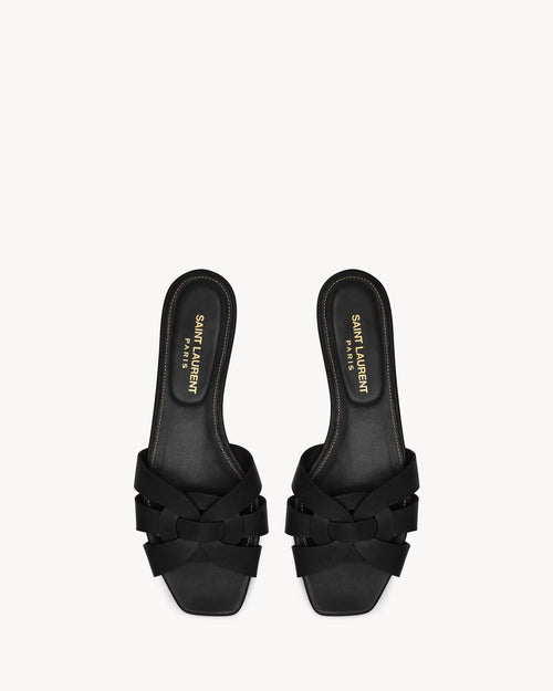 YSL SAINT LAURENT Tribute Mules In Smooth Leather(2 Colors)