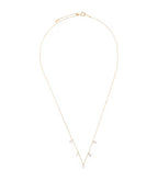 PERSEE Yellow Gold and Diamond 5-Stone Danae Necklace | 黃金鑽石五顆石頸鍊 (金色)