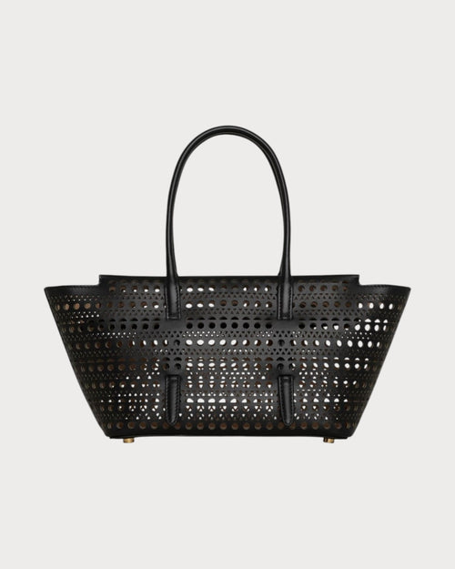 ALAIA Neo Mina 20 Bag In Vienne Calfskin(Black) - LONDONKELLY 英国名牌代购