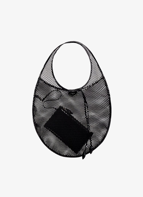 ALAIA One Piece Medium Bag In Fishnet | 腋下網袋 (黑色) - LondonKelly 英國名牌代購
