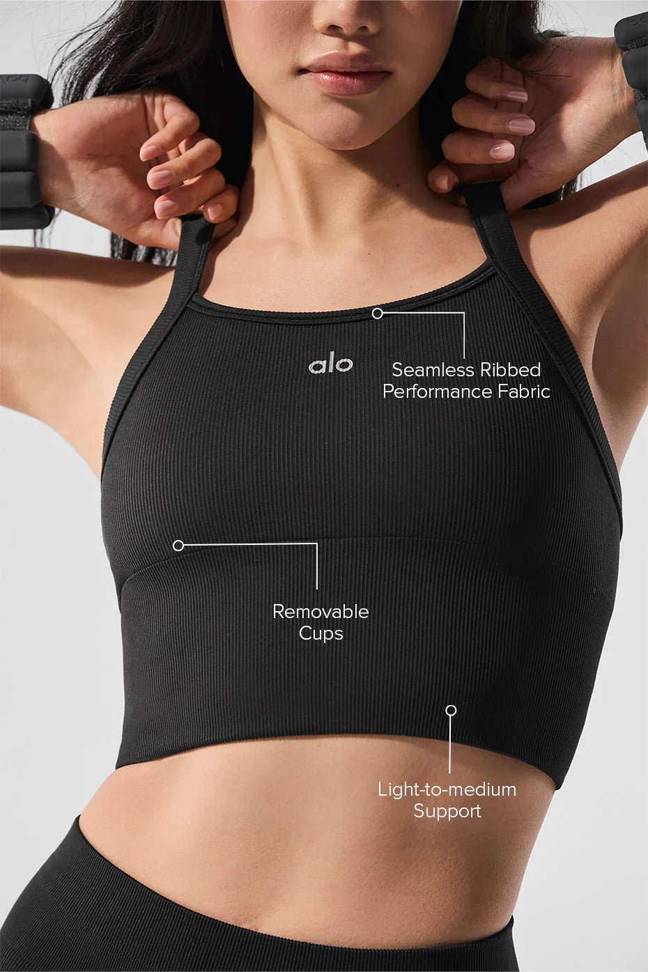 alo bra ALO Yoga Seamless Ribbed Favorite Bra 背心 尼龍手提袋(多色)
