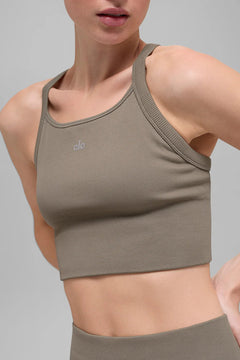 ALO YOGA Seamless Ribbed Favorite Bra Tank | 無縫羅紋背心內衣 (多色) - LondonKelly 英國名牌代購
